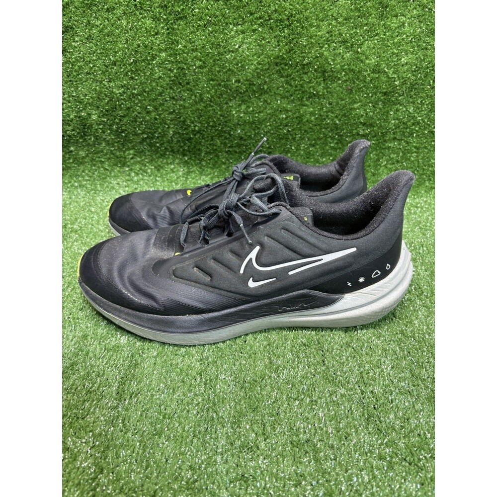 Nike Winflo 9 Shield Black Running Workout Shoes DM1106-001 Men's Size 11